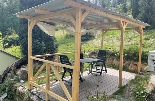 Reinhardtsdorf-Schoena Casa | Bungalow en una zona tranquila del bosque justo en la ruta de senderismo