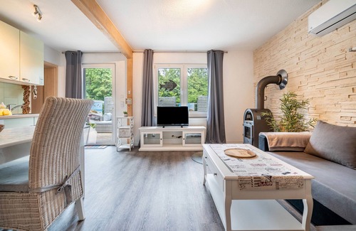 Muritz Casa | Bungalow 'Seeperle 1' con vistas al lago, terraza privada y jardín privado