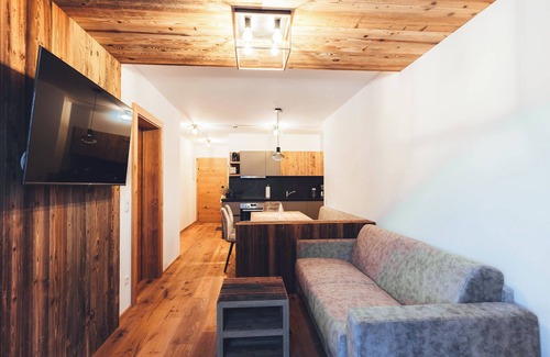 Ladis Apartamento | Burgstadl Aparthotel & Restaurant - Ferienwohnung mit Bergblick