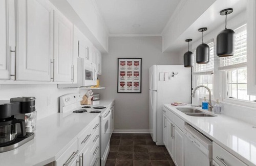 Burlington Casa | Bursting with color + game barn and private creek