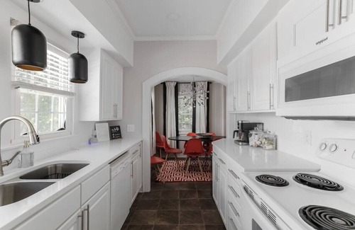 Burlington Casa | Bursting with color + game barn and private creek