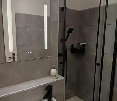 Sandhofen Apartamento | Business Apartment mit neuem Bad/WLAN/Smart-TV/Küche