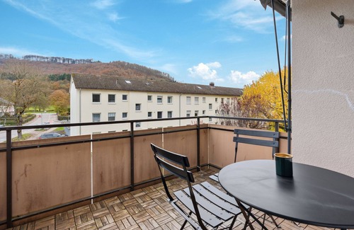Oberkochen Apartamento | Sueño para viajes de negocios 2 hab 5 pers | balcón, lavadora-secadora