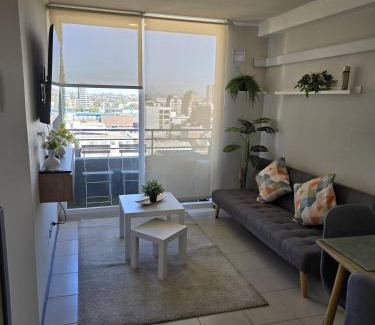 Rancagua Apartamento | Céntrico 2 habitaciones camas matrimoniales -1 baño parking privado calefacción AC