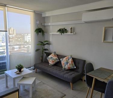Rancagua Apartamento | Céntrico 2 habitaciones camas matrimoniales -1 baño parking privado calefacción AC