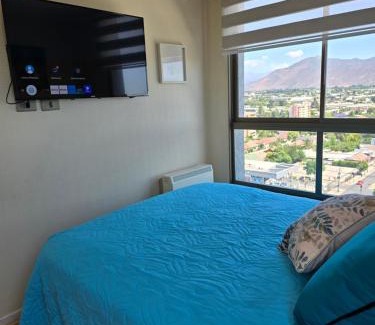 Rancagua Apartamento | Cómoda y central habitacion matrimonial baño privado y parcking
