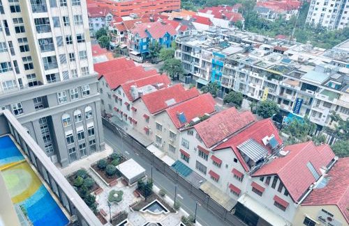 Binh Chanh Apartamento | Căn hộ 1PN 1WC sofa phòng khách, ban công rộng, netflix