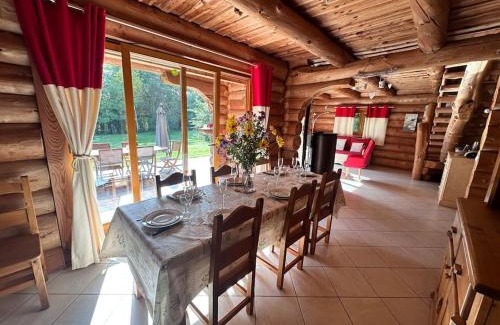 Nuisement-sur-Coole Casa | C Les rondins nature gîte 8 personnes avec jardin