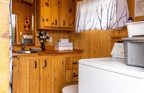 Notre-Dame-Auxiliatrice-de-Buckland Cabina | Dôme Forestier: Glamping, nature, stars, comfort, shared kitchen, CITQ304716.
