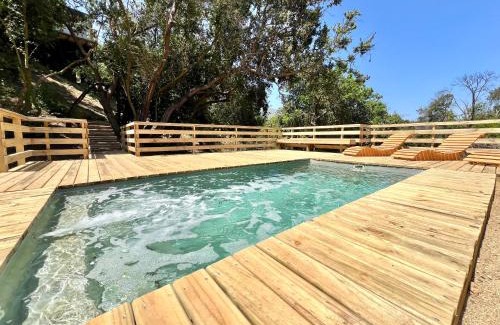 Quintero Casa | Cabaña Cerro Mauco WiFi Piscina Temperada