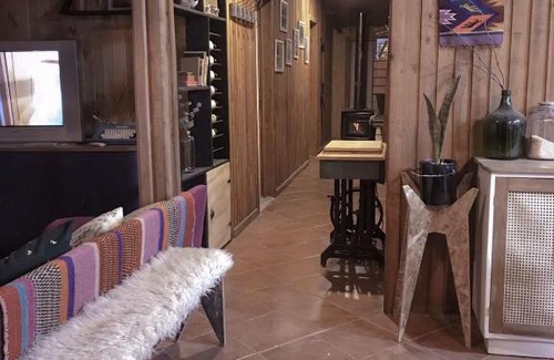 Casa de Lata Casa | Cabaña con Chimenea en el bosque-Termas de Chillan