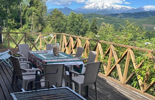 Lican Ray Casa | Cabaña Licanray, vista volcán Villarrica y lago Calafquén