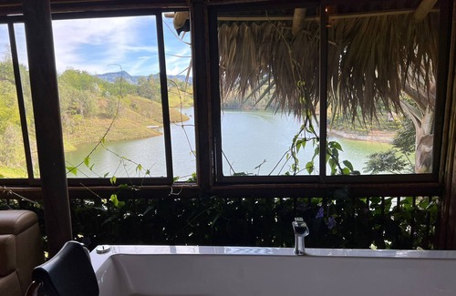 El Penol Cabina | Suite Cabaña con vista al lago y jacuzzi