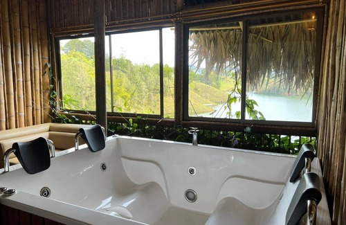 El Penol Cabina | Suite Cabaña con vista al lago y jacuzzi