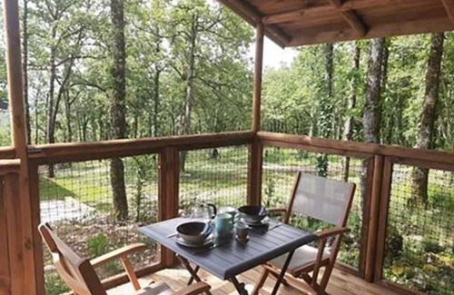 Saint-Cirq-Lapopie Cabina | Cabane 3 étoiles - Piscine - efchca