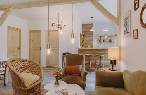 Gap Cabaña | Gîte-Familiar-Baño privado con bañera-Vista a la Montana-Gîte familial à la f...