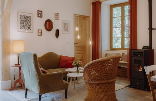 Gap Cabaña | Gîte-Familiar-Baño privado con bañera-Vista a la Montana-Gîte familial à la f...