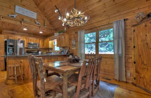 Morganton Cabina | CaBEARnet Creek - hot tub, pet friendly, fire pit