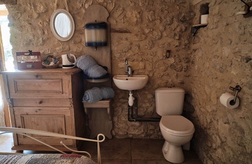 Sigonce Cabina | Cabaña-Baño con bañera-Cabane en pierre