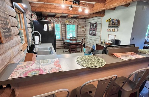 Burnsville Cabina | Cabin on Main- Cozy Downtown Burnsville!