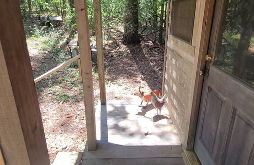 Gardner Cabina | Cabin retreat on 11 wooded acres W of Alexandria; AC WiFi smart TV; 14 night min