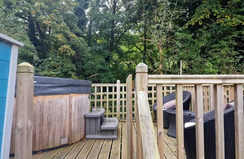Llanfair Caereinion Cabina | Cabin - Sleeps 2 hot tub & parking