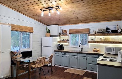 West Central Saskatchewan Cabina | 2BR cabin, XL treed lot, fireplace, pet friendly,Wifi, great fishing @ Delaronde
