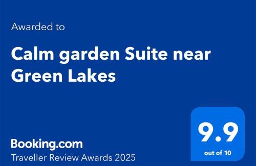 Vilnius city municipality Apartamento | Calm garden Suite near Green Lakes