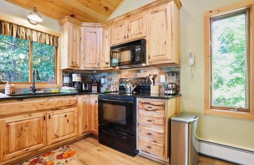 Great Cacapon Cabina | Camp Dancing Bears -riverfront, wifi, fire pit, fireplace, grill, king