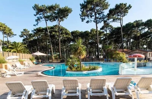 Biscarrosse Plage Casa | Camping Campéole Plage Sud **** - Cottage 4 Rooms 6 People + TV