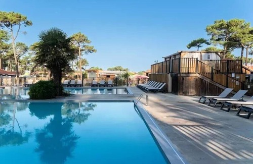 Biscarrosse Plage Casa | Camping Campéole Plage Sud **** - Cottage 4 Rooms 6 People + TV