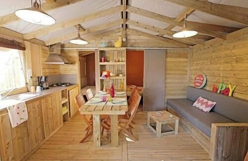 La Plaine-sur-Mer Chalet De Esquí | Camping La Guichardière *** - Cabaña Acogedora Lodge 3 Habitaciones 6 Personas