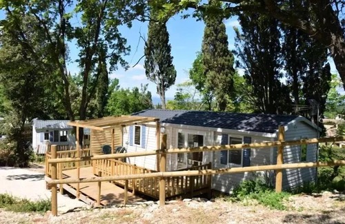 Saint-Paul-Trois-Chateaux Casa | Camping de la Colline *** - 2 bedroom mobile home GRAND COMFORT HELIOS air-conditioned PMR 6 people