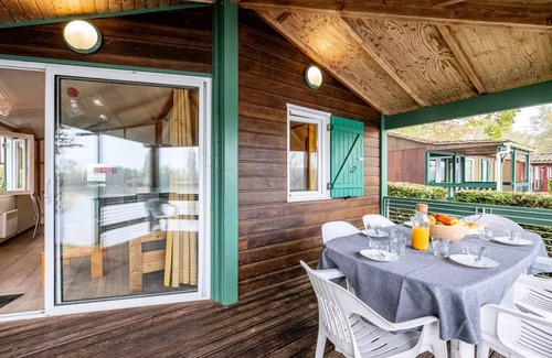 Badefols-sur-Dordogne Chalet De Esquí | Camping Les Bö-Bains **** - Chalet STAR Sunday/Sunday 3 bedrooms (45 m²) - n°22 to 27 8 people