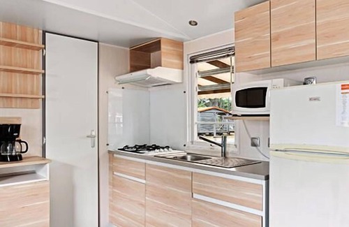 Biesheim Casa | Camping L'Ile du Rhin ** - Acogedora casa móvil de 4 habitaciones para 6 personas