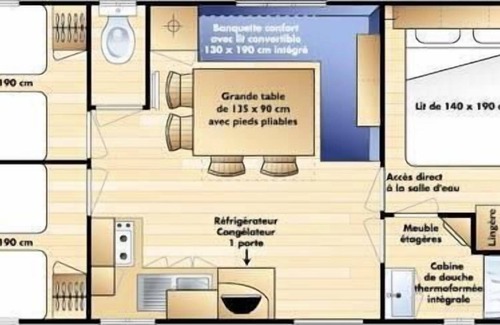 Nefiach Casa | Camping La Garenne *** - Casa móvil premium de 4 habitaciones para 6/8 personas