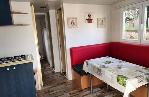 Saint-Nicolas des Eaux Casa | Camping Le Clos du Blavet *** - Mobil home LONDON 24m2 / 2 bedrooms - covered terrace 4 people