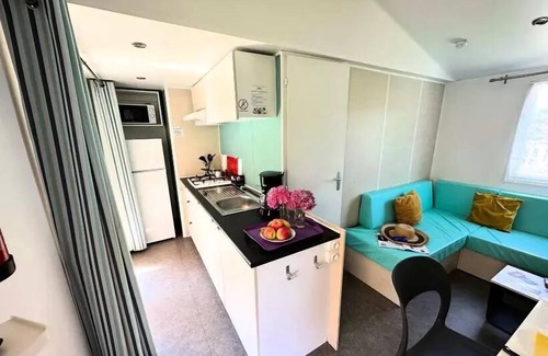Olonne-sur-Mer Casa | Camping Le Nid d'Été **** - Camping Maeva - Casa móvil de 4 habitaciones para 6 personas + TV