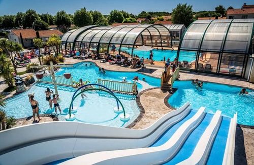 Olonne-sur-Mer Casa | Camping Le Nid d'Été **** - Camping Maeva - Casa móvil de 4 habitaciones para 6 personas + TV
