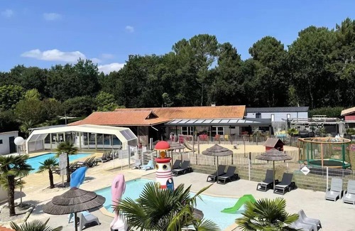Saint-Laurent-de-Medoc Casa | Camping Le Paradis **** - Bamboo Mobile Home 3 Rooms 4 People + TV
