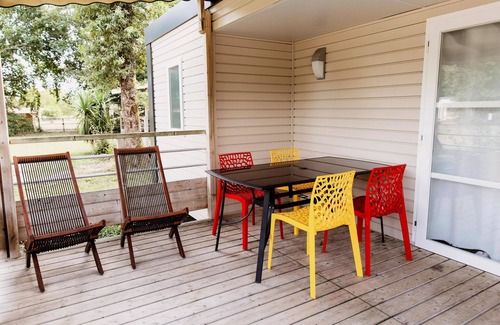 Saint-Laurent-de-Medoc Casa | Camping Le Paradis **** - Mobile Home Camélia 3 Rooms 4 People + TV