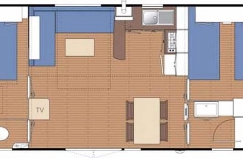 Ingrandes Casa | Camping Le Petit Trianon **** - Casa móvil 3 habitaciones Premium 4 personas