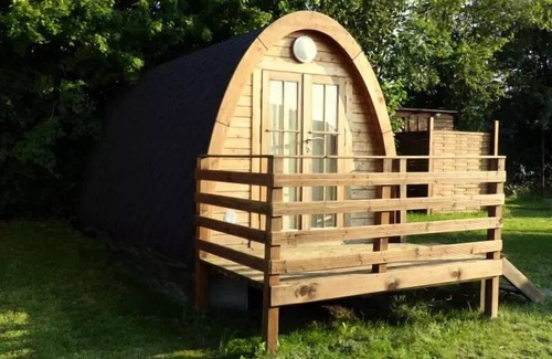 Verteillac Chalet De Esquí | Camping Le Pontis*** - Atypical Chalet Tonneau 2 people