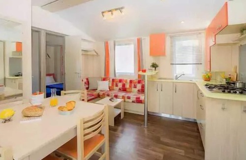 Lancieux Casa | Camping Le Villeu *** - Cozy 4-room mobile home for 6 people with air conditioning