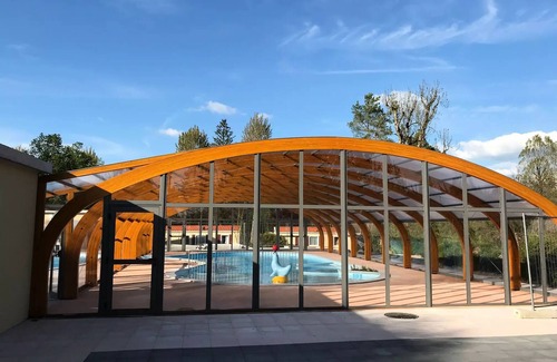 Pont-de-Poitte Casa | Camping Les Pêcheurs*** - Bermude 3-room mobile home for 5 people with air conditioning
