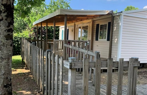 Limeuil Casa | Camping les Poutiroux **** - Résidence mobile - adapté aux personnes à mobilité réduite +TERRASSE COUVERTE 5 personnes