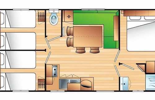 Vias Casa | Camping Les Salisses **** - Air-conditioned mobile home 4 rooms 6/8 people