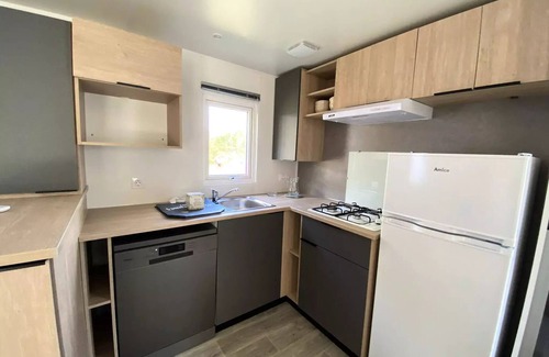 Saint-Paul-en-Born Casa | Camping La Clairière **** - Casa Móvil O'Hara 3 Habitaciones 4 Personas