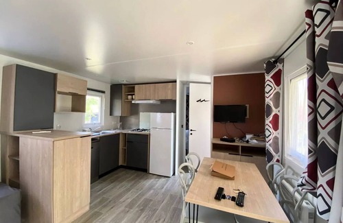 Saint-Paul-en-Born Casa | Camping maeva Escapades La Clairière **** - Premium Mobile Home 3 Rooms 4 People + TV