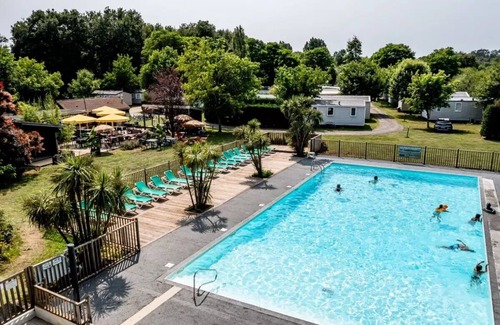 Saint-Paul-en-Born Casa | Camping maeva Escapades La Clairière **** - Comfort Mobile Home 3 Rooms 4 People + TV